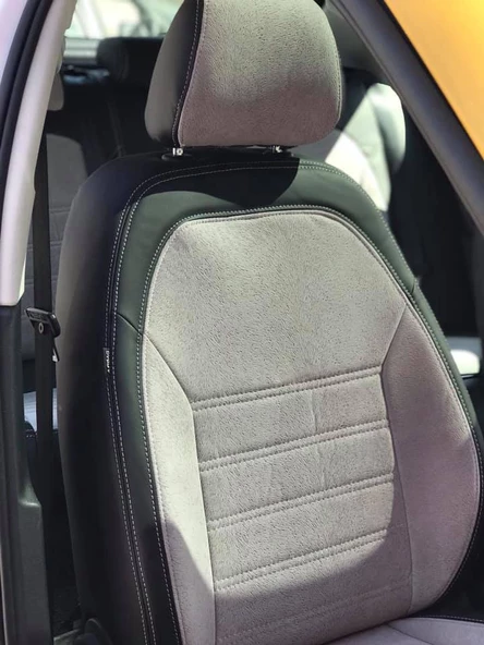 Skoda SuperB Maldive Deri&Sertex Taytüyü Özel Dikim Koltuk Kılıfı ürün görseli 1