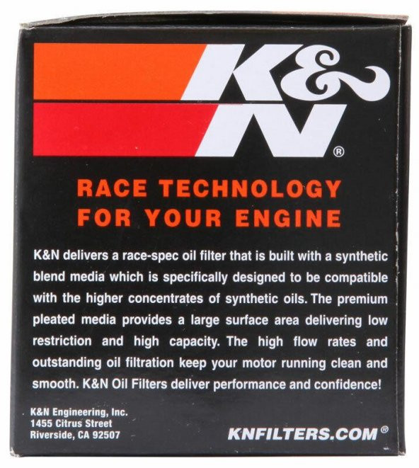 K&N KN-204 2007-2013 Honda CB 600 F Hornet Uyumlu Yağ Filtresi ürün görseli 1