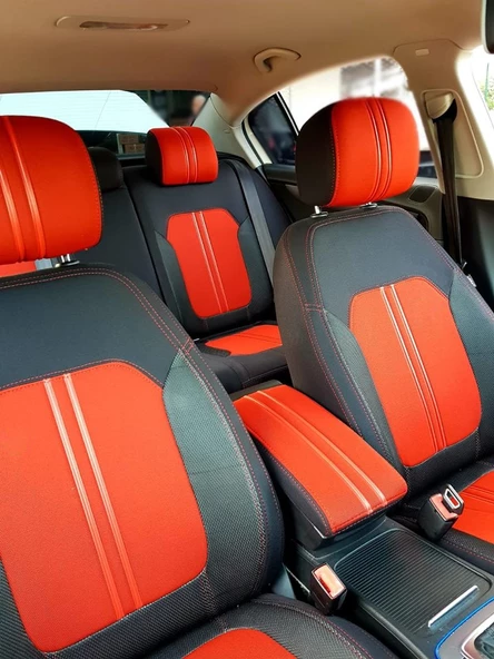 VW Passat B7 Red Line Özel Dikim Koltuk Kılıfı ürün görseli 1