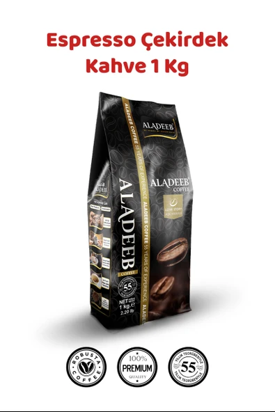 Espresso Kahve Çekirdeği 1 Kg Robusta Karışımı ürün görseli 1