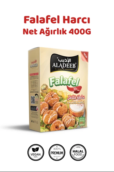 Falafel Harcı 400gr – Kızartmalık Hazır Karışım (Nohutlu & Baharatlı) ürün görseli 1