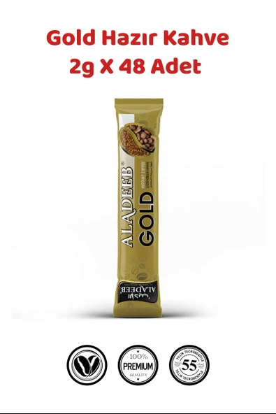 Gold Hazır Kahve 2 g x 48 Adet Şekersiz Çözünebilir Kahve ürün görseli 1