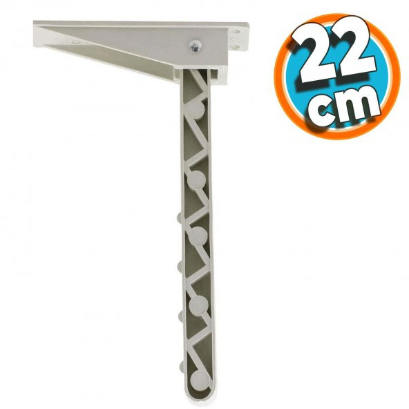 Yemek Sofra Ayağı Plastik Katlanır Yer Sofrası Sini Altı Katlanabilir 22 cm Beyaz ürün görseli 1