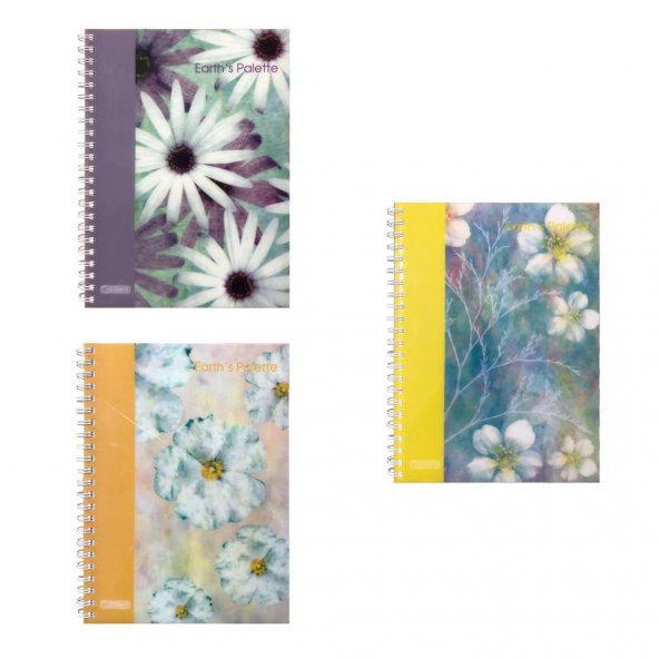 Özgün Earths Palette A4 Pp Kapak Spiralli Defter 160 Yp. Kareli - 3 Adet ürün görseli 1
