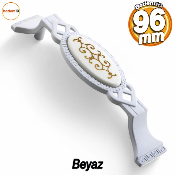 Palmira Mobilya Mutfak Dolabı Çekmece Dolap Kapak Kulpu Kulbu Beyaz (96 MM-9.6 CM) Metal Kulpları ürün görseli 1