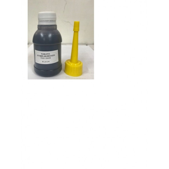 Yumurta Kaşe Mürekkebi -100 ML Siyah Gıda Mürekkebi ürün görseli 1