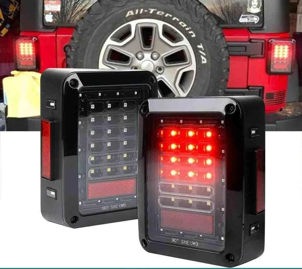 JEEP RUBICON LEDLİ SİYAH STOP SETİ ürün görseli 1