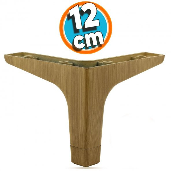 Mobilya Kanepe Sehpa TV Ünitesi Baza Koltuk Ayağı Açık Ceviz Renk 12 cm Ayak ürün görseli 1