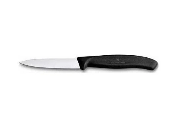 Victorinox Soyma Bıçağı 8cm Sivri Ağızlı Siyah ürün görseli 1
