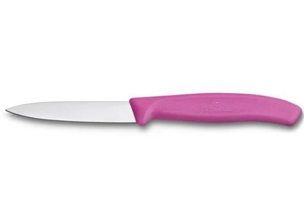 Victorinox Soyma Bıçağı 8cm Sivri Ağızlı Pembe ürün görseli 1