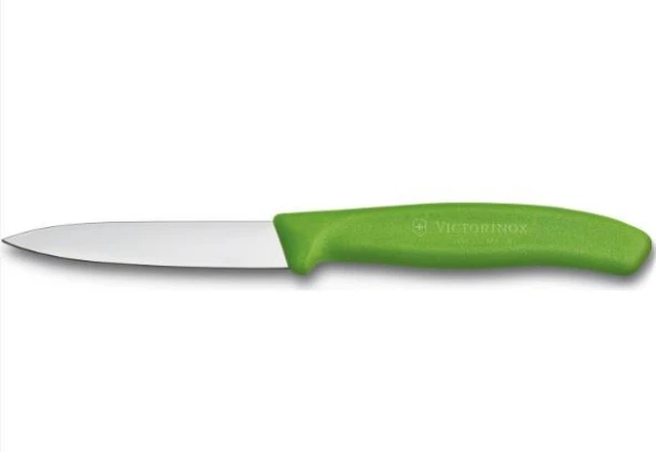 Victorinox Soyma Bıçağı 8cm Sivri Ağızlı Yeşil ürün görseli 1