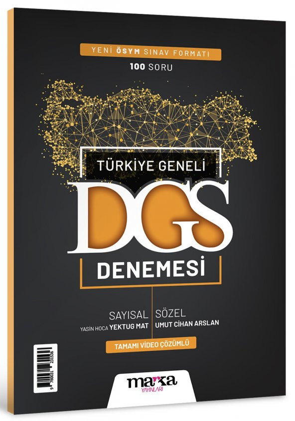 Marka Yayınları 2023 Türkiye Geneli Sayısal Sözel Yeni Sınav Müfredatına Uygun Dgs Deneme ürün görseli 1