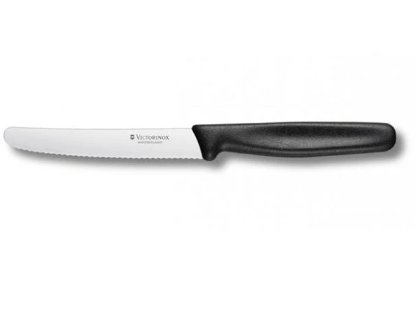 Victorinox Domates Bıçağı 11cm Testere Ağızlı Siyah ürün görseli 1