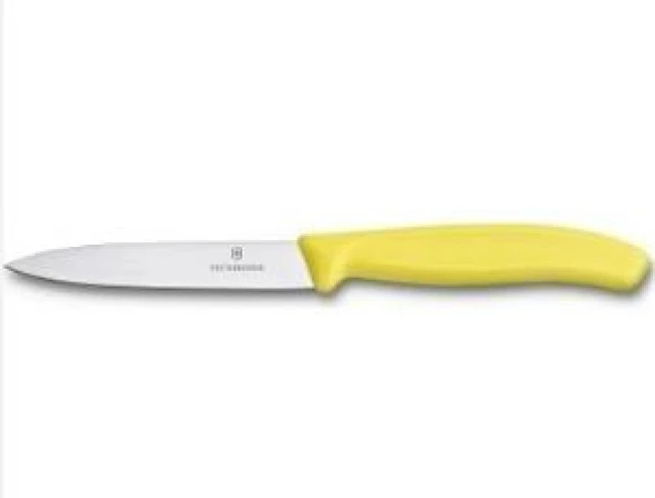 Victorinox Soyma Bıçağı 10cm Sivri Ağızlı Sarı ürün görseli 1
