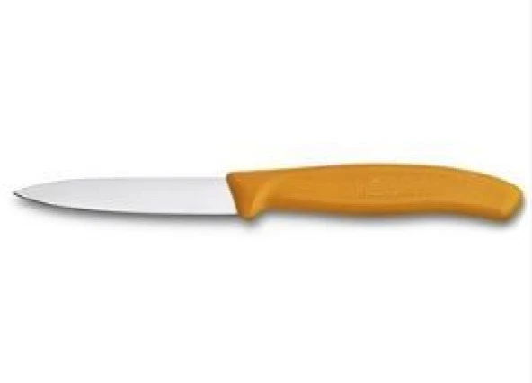 Victorinox Soyma Bıçağı 8cm Sivri Ağızlı Turuncu ürün görseli 1