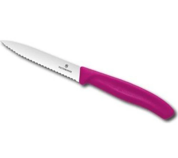 Victorinox Soyma Bıçağı 10cm Testere ve Sivri Ağızlı Pembe ürün görseli 1