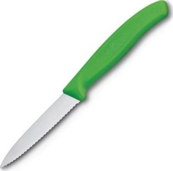 Victorinox Soyma Bıçağı 8cm Testere ve Sivri Ağızlı Yeşil ürün görseli 1