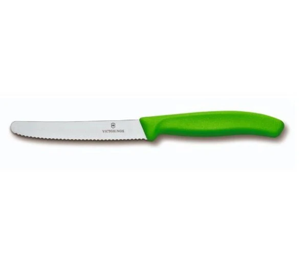 Victorinox Domates Bıçağı 11cm Testere Ağızlı Yeşil ürün görseli 1