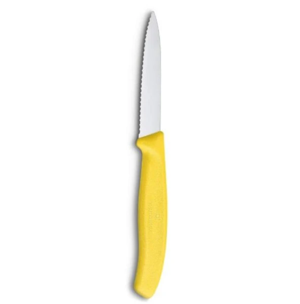 Victorinox Soyma Bıçağı 8cm Testere ve Sivri Ağızlı Sarı ürün görseli 1