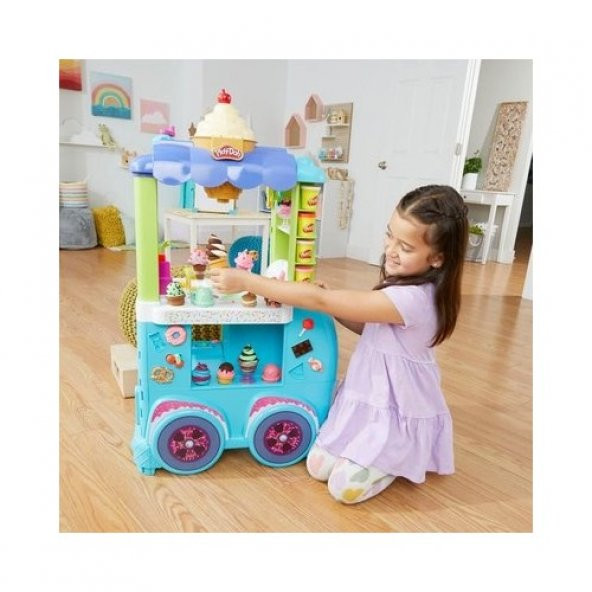 Play-Doh Dev Dondurma Arabam F1039 - Resim 2