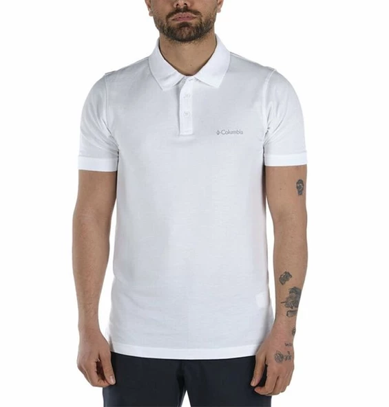 Columbia M Cascade Range Solid Polo Erkek Outdoor Tişört CS0214-100 ürün görseli 1