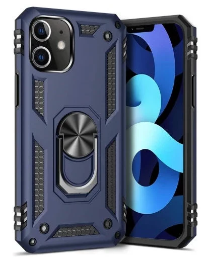 Apple iphone 12 Uyumlu Tank Kılıf Yüzüklü Mıknatıslı Standlı ürün görseli 1