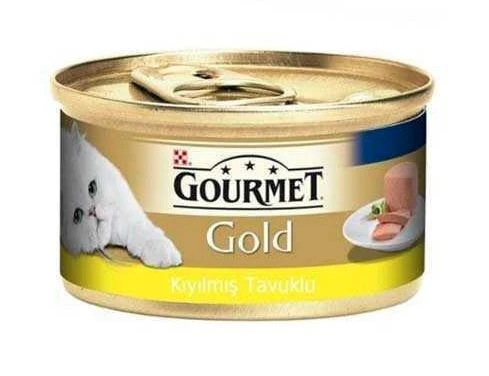 Gourmet Gold Kıyılmış Tavuklu Konserve Yetişkin Kedi Maması 85 Gr ürün görseli 1