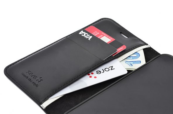 Samsung Galaxy S23 Kılıf Zore Kar Deluxe Kapaklı Kılıf ürün görseli 1