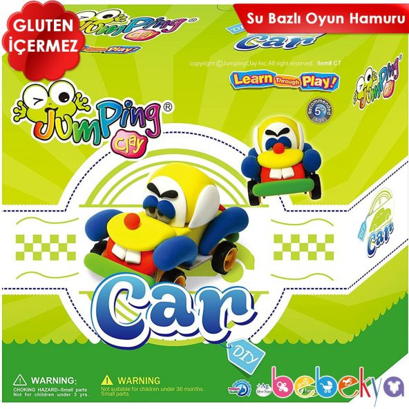 Jumping Clay Kendi Oyuncağını Kendin Yap Modelleme Oyun Hamuru Seti Araba ürün görseli 1