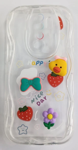 Xiaomi Redmi Note 8 Pro Uyumlu Emojili Kalın Yumuşak Şeffaf Kılıf ürün görseli 1