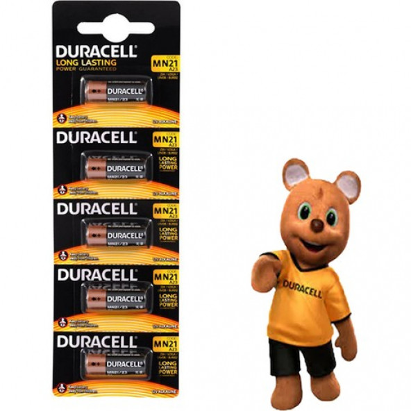 Duracell Garaj Kumandası Pili MN21 23A 12 Volt Alkaline Pil 5li ürün görseli 1