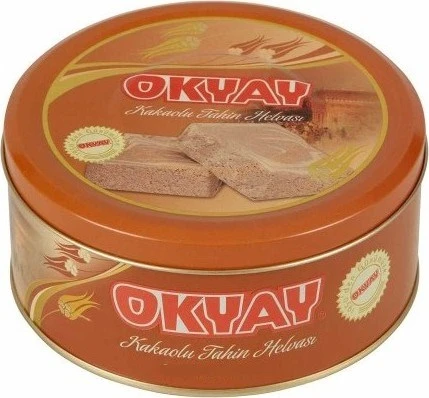 Okyay Kakaolu 840 gr Teneke Kutu Tahin Helvası ürün görseli 1