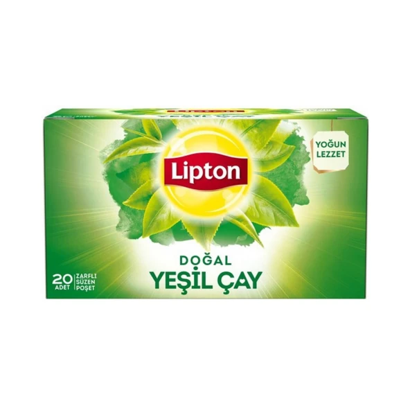 Lipton Yeşil Çay Sade Bitki Bardak Poşet Çayı 20li X 12 Adet ürün görseli 1