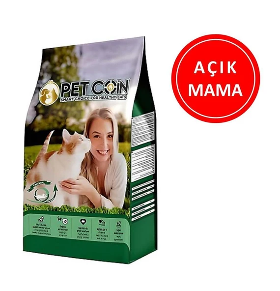 Petcoin Tavuk Etli Kedi Maması 1 Kg AÇIK ürün görseli 1
