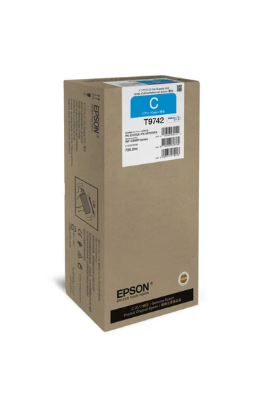 Epson T9742 XXL Mavi Orjinal Kartuş 735,2 ml WF-C860 Serisi 84,000 Sayfa ürün görseli 1