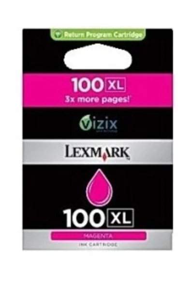 Lexmark 14N1070E 100XL Yüksek Kapasite Kırmızı Mürekkep Kartuş ürün görseli 1