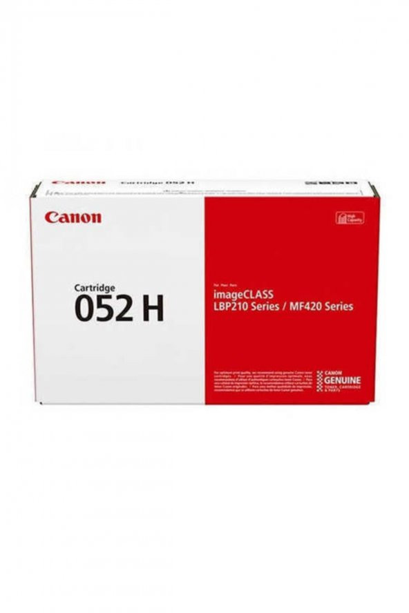 Canon CRG-052H Siyah Orjinal Toner Yüksek Kapasite LBP212DW, LBP214DW, LBP215X, MF421DW, MF428X ürün görseli 1
