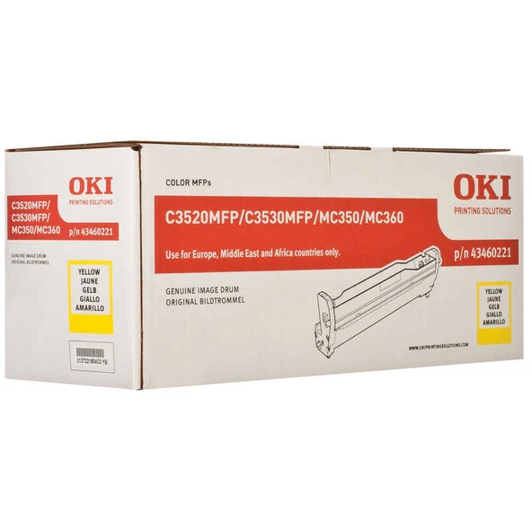 OKI 43460221 SARI ORJİNAL DRUM UNITESİ / MC3520, MC3530, MC350, MC360 ürün görseli 1