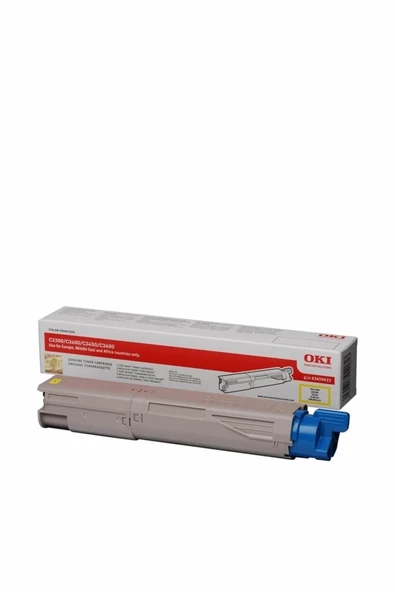 OKI C3300 / C3400 / C3450 SARI ORJİNAL TONER (43459441) ürün görseli 1