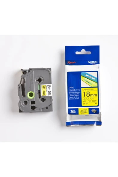 BROTHER TZE-641 (18MM) SARI LAMİNE ETİKET ürün görseli 1
