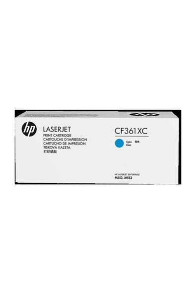 HP CF361XC (508X) MAVİ ORJİNAL TONER M552 / M553 ürün görseli 1