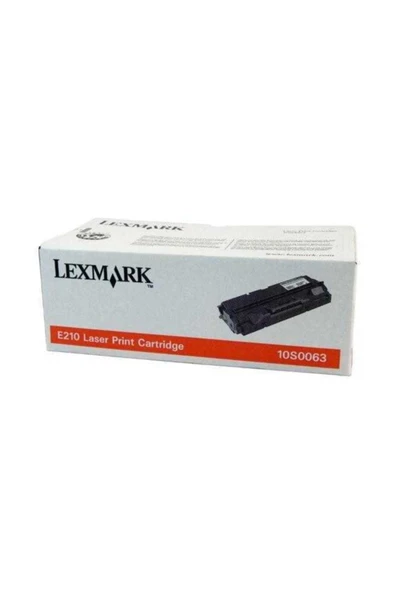 LEXMARK 10S0063 SİYAH ORJİNAL TONER - LEXMARK E210 TONERİ ürün görseli 1