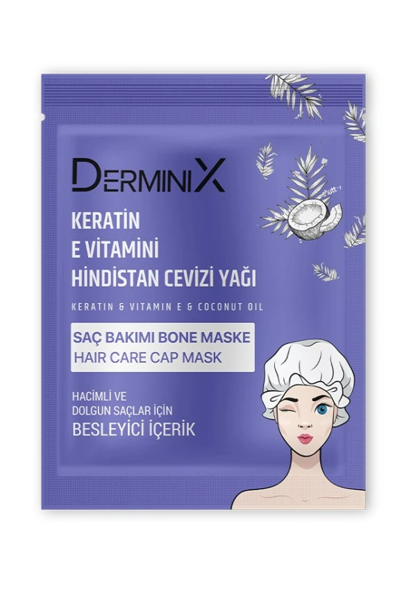 Derminix Keratin & E vitamini & Hindistan Cevizi Yağı Bone Saç Maskesi ürün görseli 1