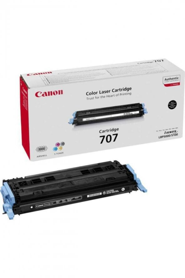 CANON CRG-707B SİYAH ORJİNAL TONER- LPB5000 / LBP5100 TONERİ ürün görseli 1