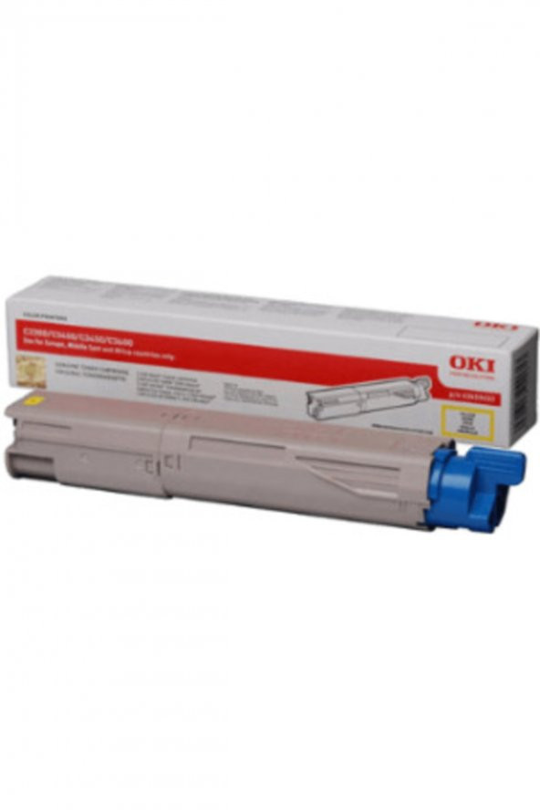 OKI 43459345 SARI RENKLİ TONER - OKI C3300/3400/3450/3600 TONERİ ürün görseli 1