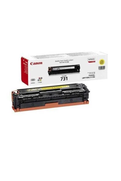 CANON CRG-731Y SARI ORJİNAL TONER - LBP7100 / LBP7110 / MF8280 ürün görseli 1