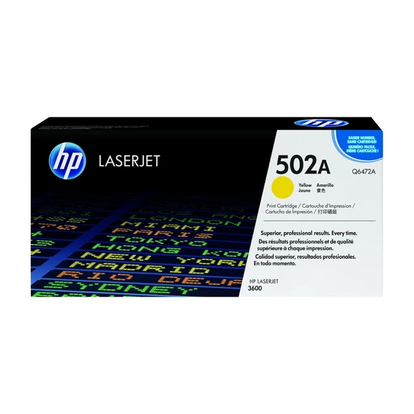 HP Q6472A SARI ORJİNAL TONER - HP 3600 ORJİNAL TONER ürün görseli 1