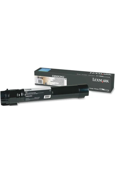 LEXMARK C950X2KG SİYAH ORJİNAL TONER - C950 Yüksek kapasite ürün görseli 1