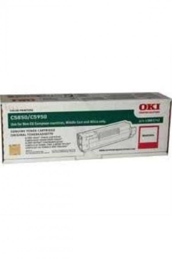 OKI C5850 / C5950 43865742 KIRMIZI ORJİNAL TONER ürün görseli 1