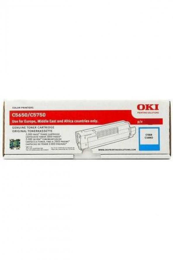 OKI C5650 / C5750 43872323 MAVİ ORJİNAL TONER ürün görseli 1